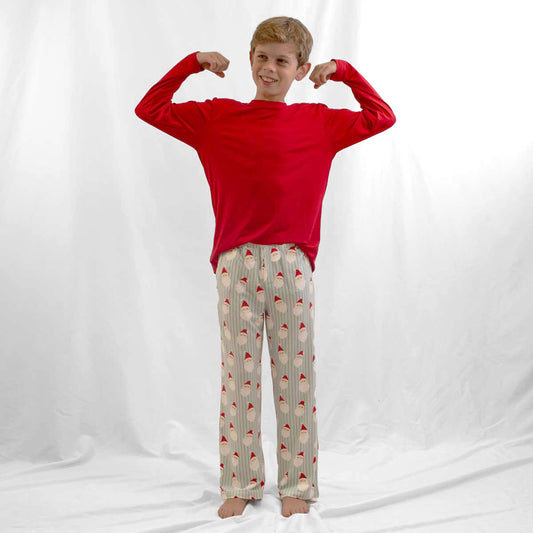 Youth Jolly Santa Pajama Pants
