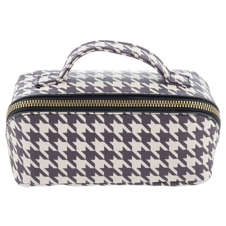 Houndstooth Cosmetic Bag