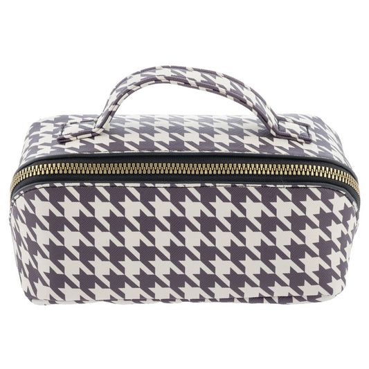 Houndstooth Cosmetic Bag