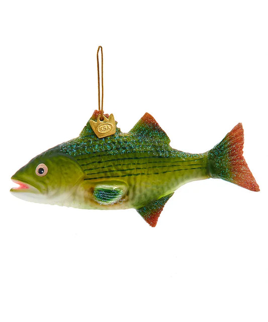 Glass Bass Fish Ornament