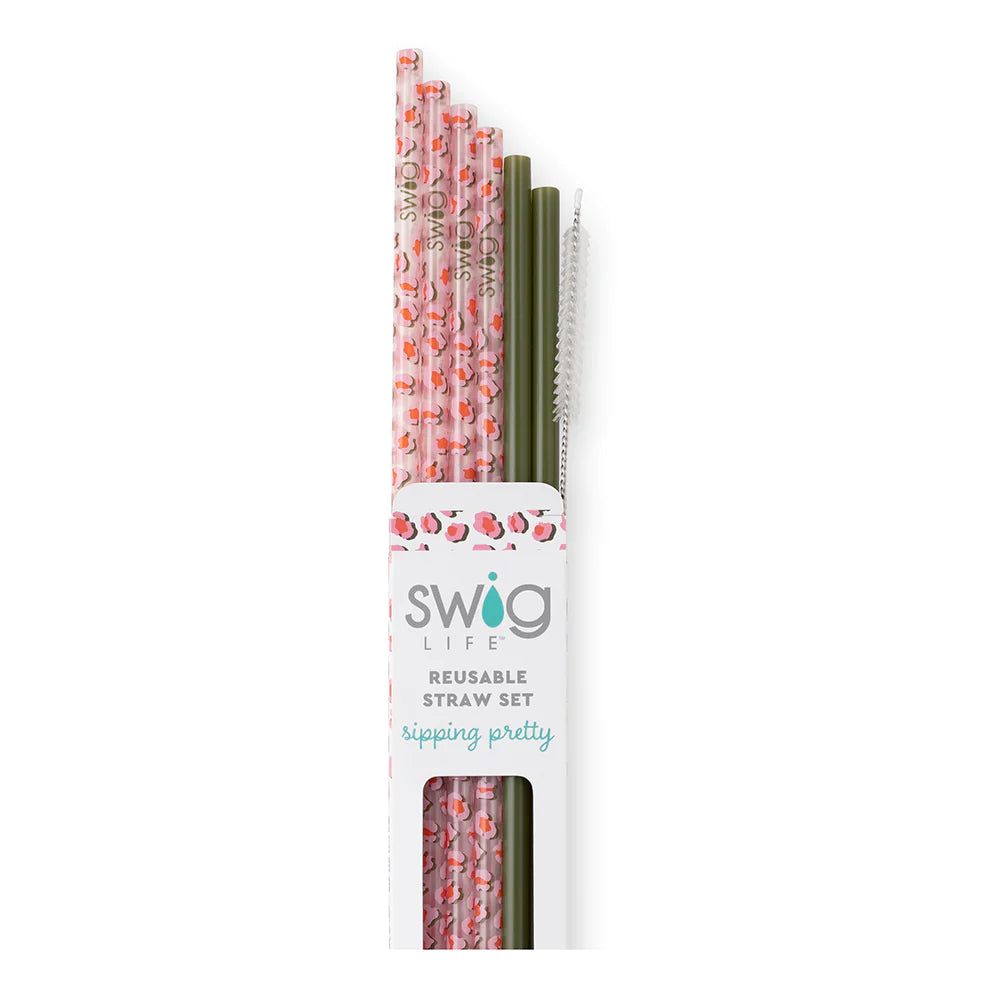 On the Prowl + Olive Reusable Straw Set