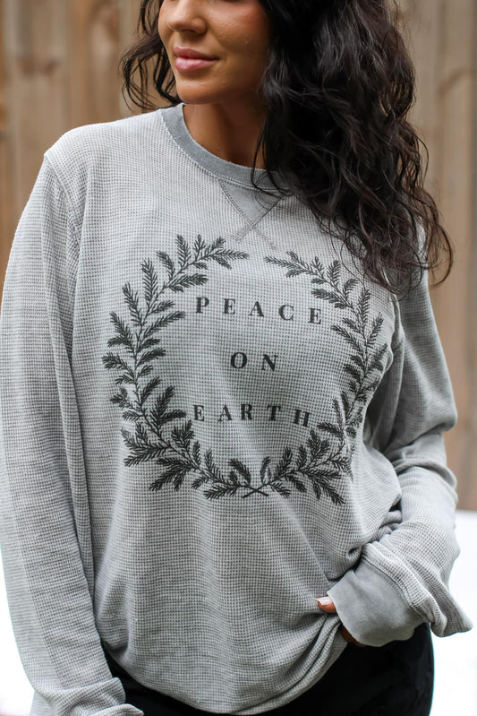 Peace on Earth Long Sleeve Top