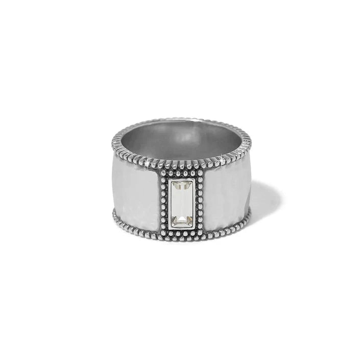 Pretty Tough Gem Wide Band Ring