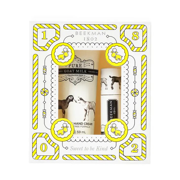 pure goat milk cream and balm set