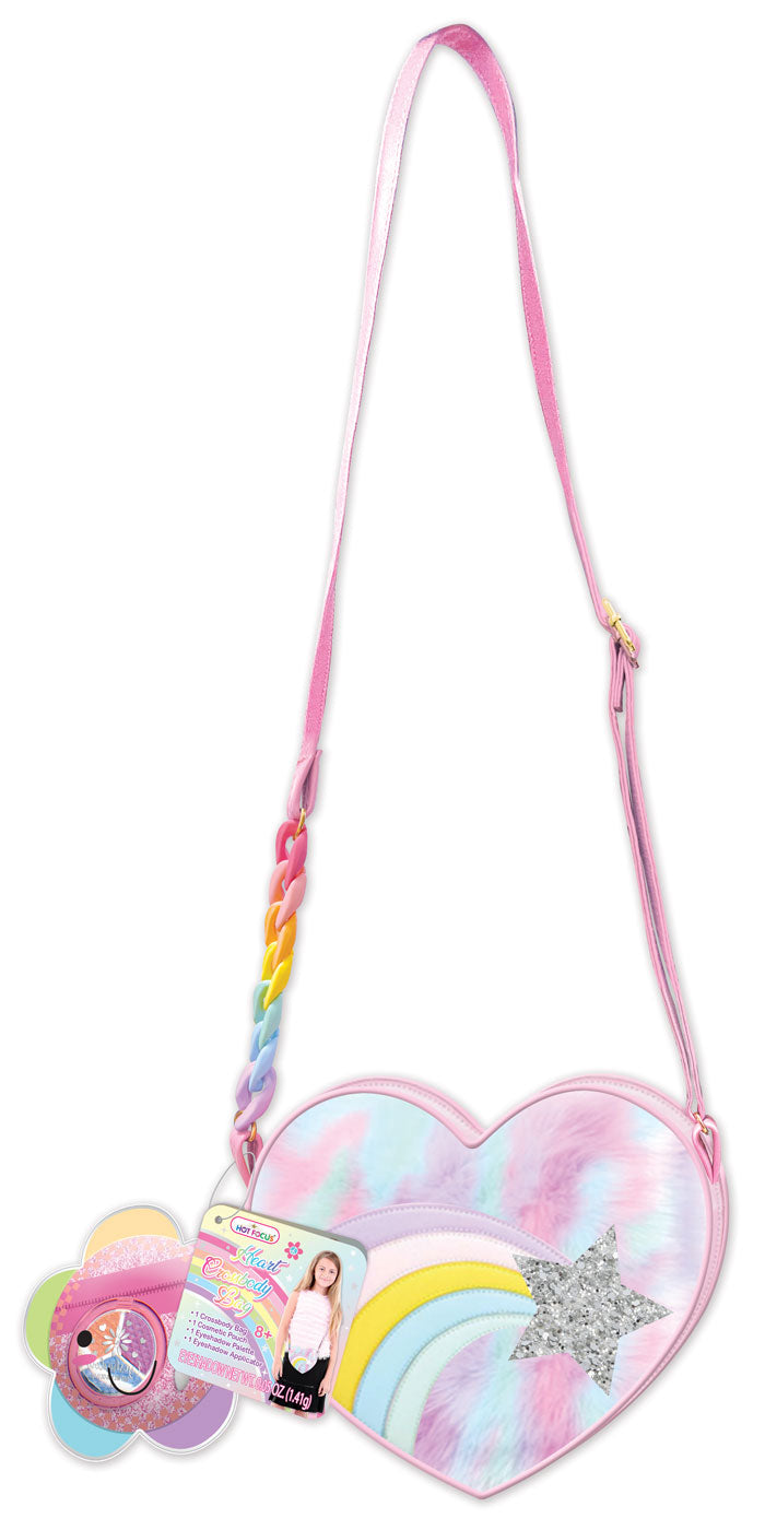 heart shaped crossbody purse