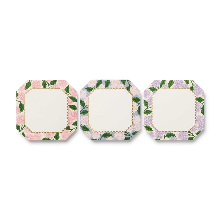 Pink Hydrangea Notepad Trio