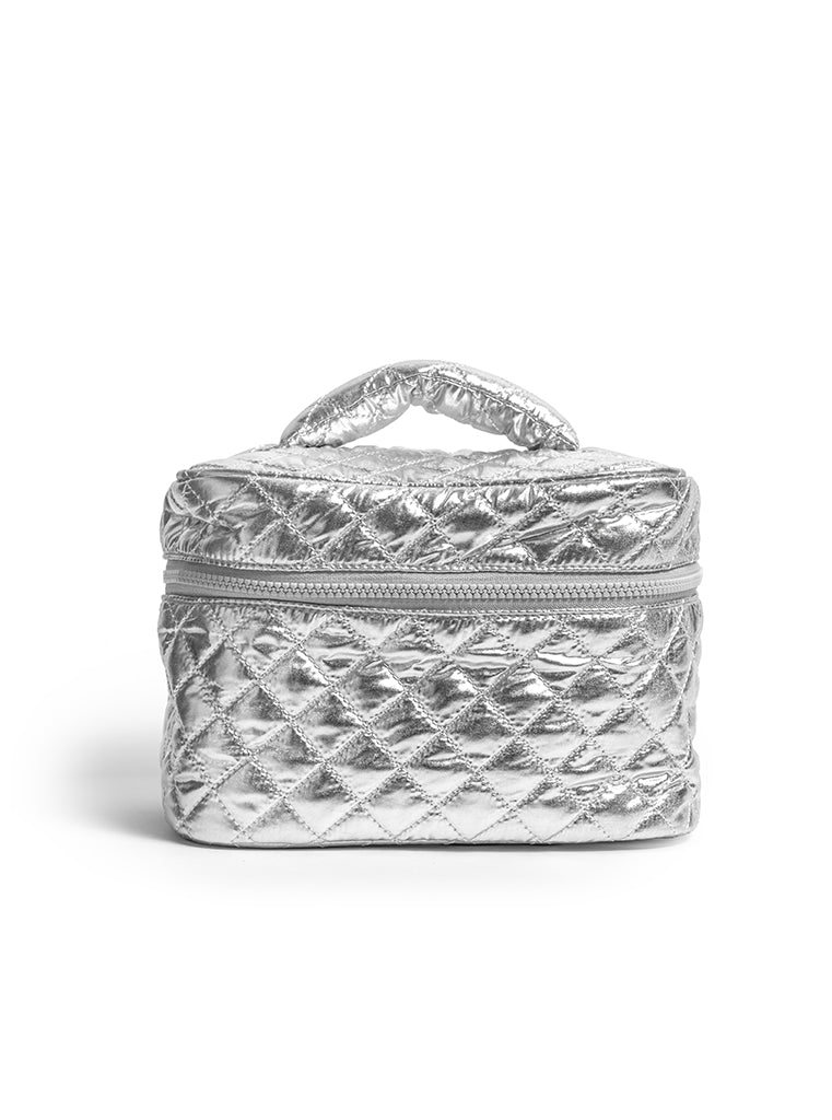 Silver Cosmetic Travel Case