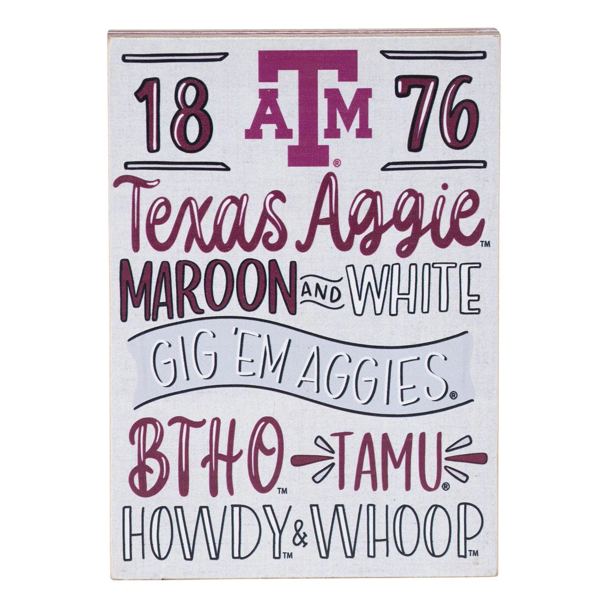 texas a & M spirit block