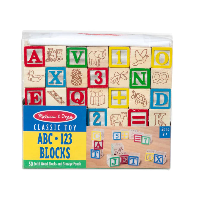 Wooden ABC 123 Blocks