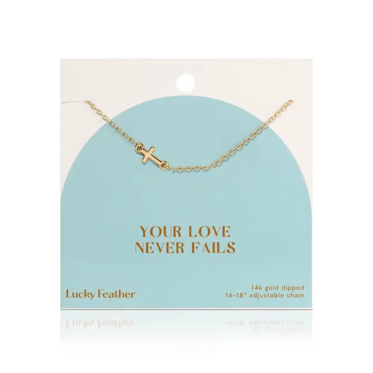 Love never fails on sale necklace