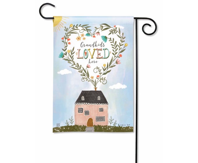 Grandkids Loved Here Garden Flag