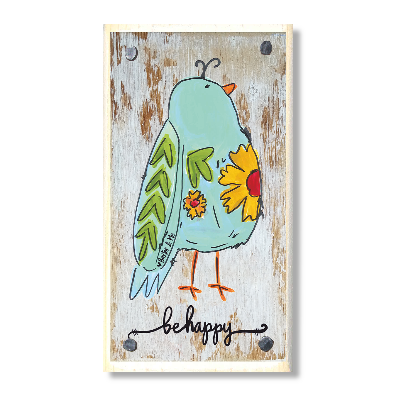 Be Happy Bird Happy Block