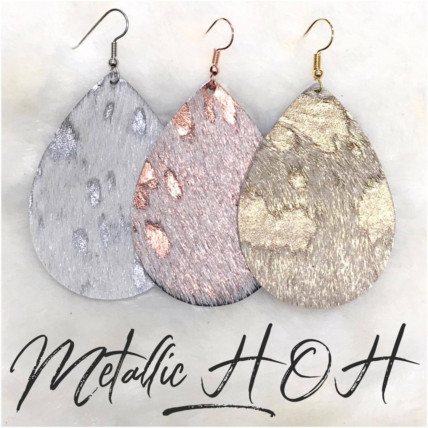 Hair On Hide Earrings