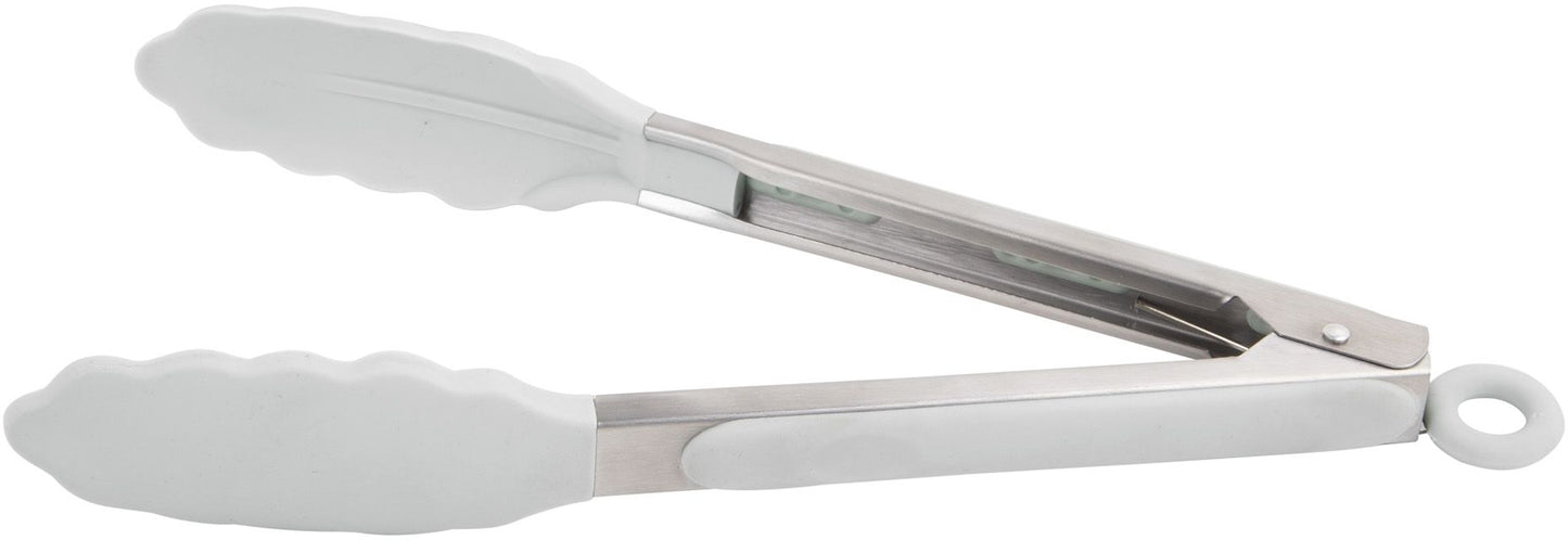 9" White Tongs