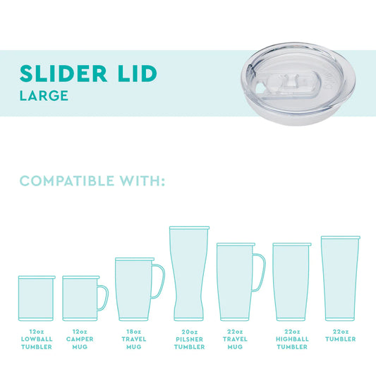 large clear slider lid