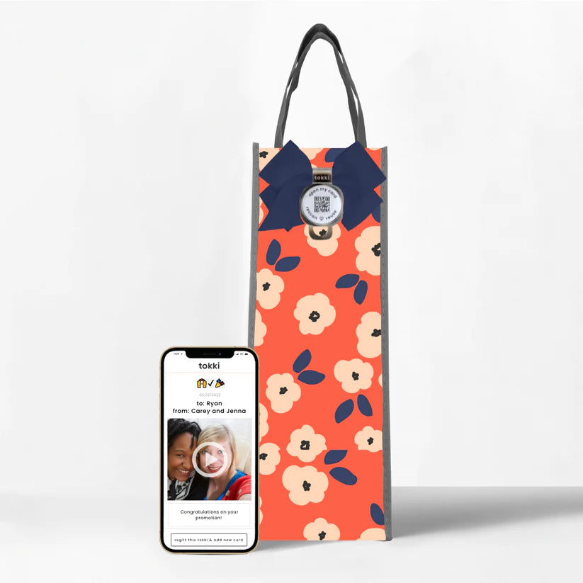 Bottle QR code gift bag