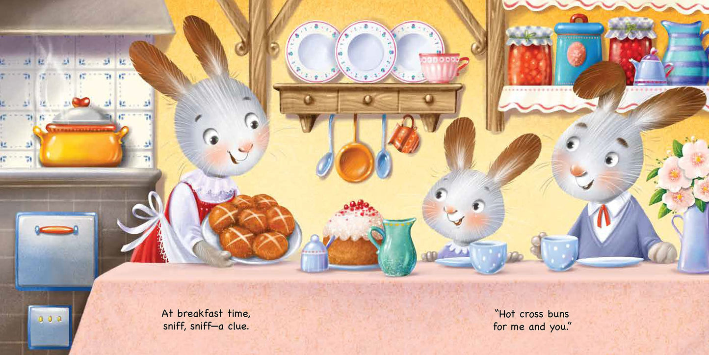 Bunny finds easter