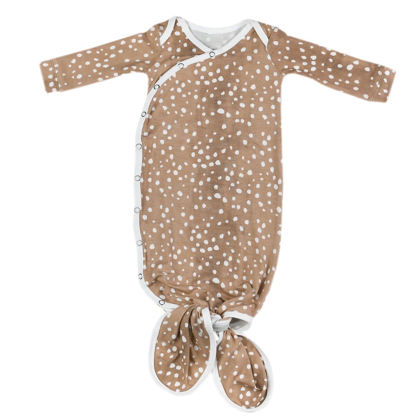 Copper Pearl Newborn Knotted Gown