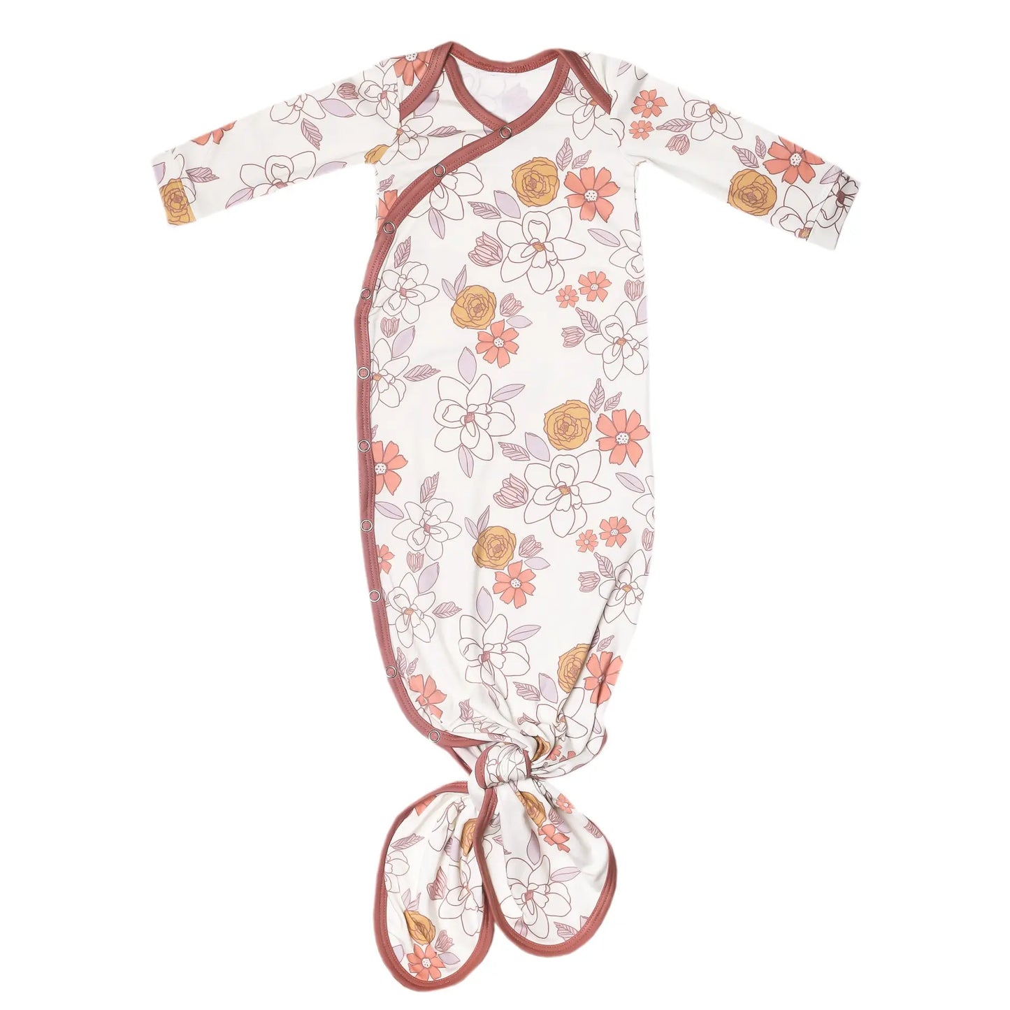 Copper Pearl Newborn Knotted Gown