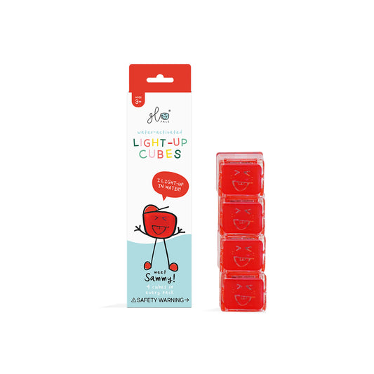 Red Light Up Water Cubes