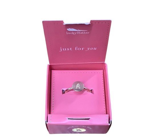 Gold Ring Initials A