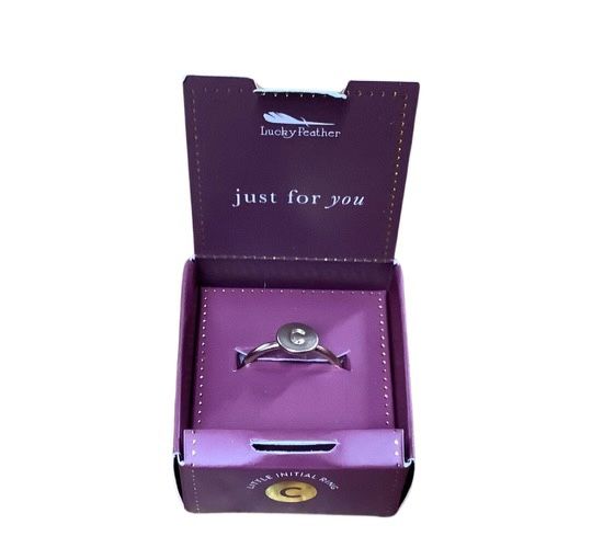 Gold Ring Initials C