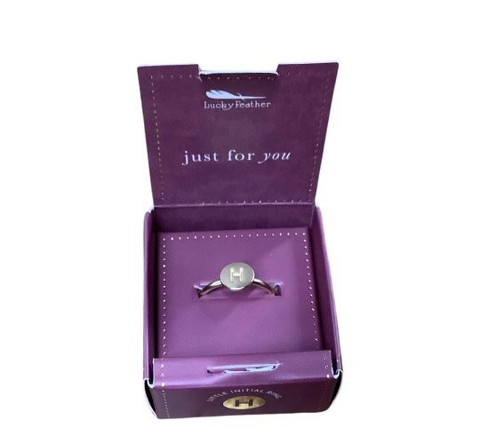 Gold Ring Initials H