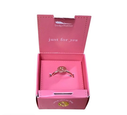 Gold Ring Initials K