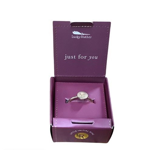 Gold Ring Initials R