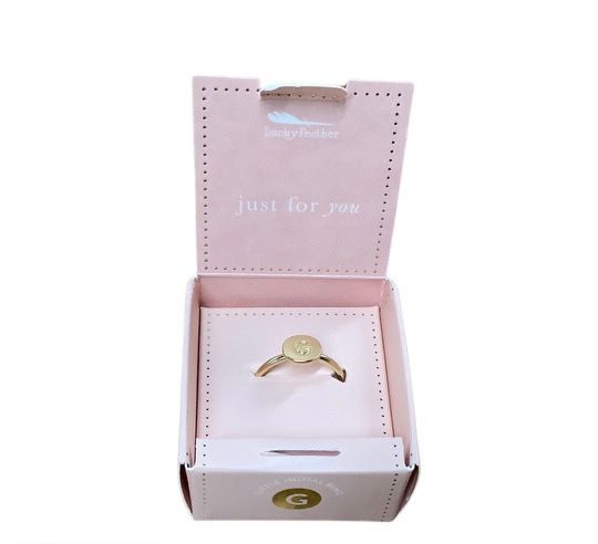 Gold Ring Initials G