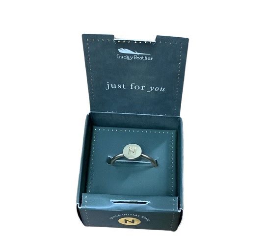 Gold Ring Initials N