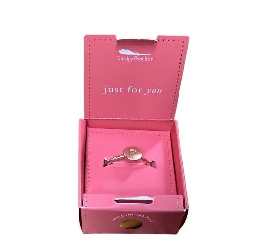 Gold Ring Initials P