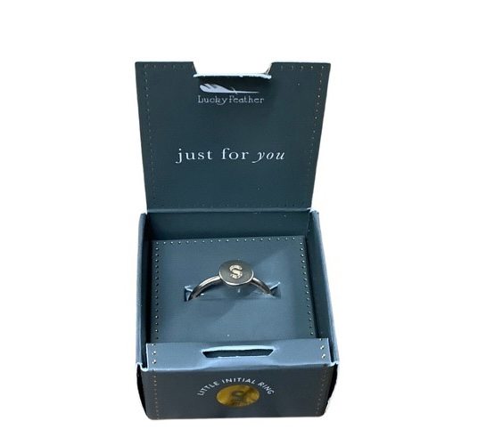Gold Ring Initials S