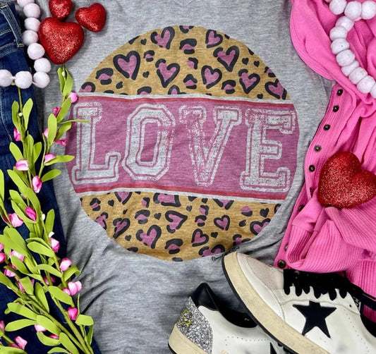 Leopard Valentine Tee