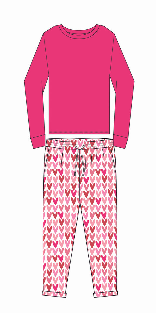 Kid's Be Mine Jogger Jammie Set