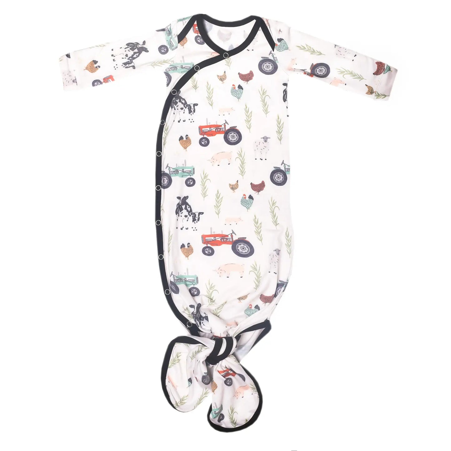 Copper Pearl Newborn Knotted Gown