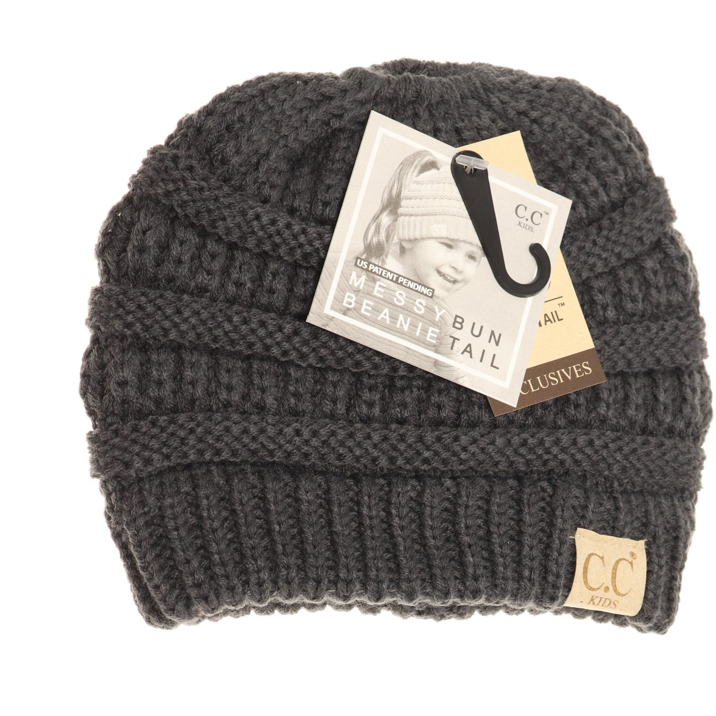Kids CC Beanie-Messy Bun