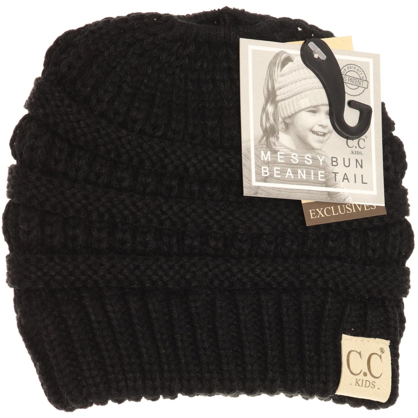 Kids CC Beanie-Messy Bun