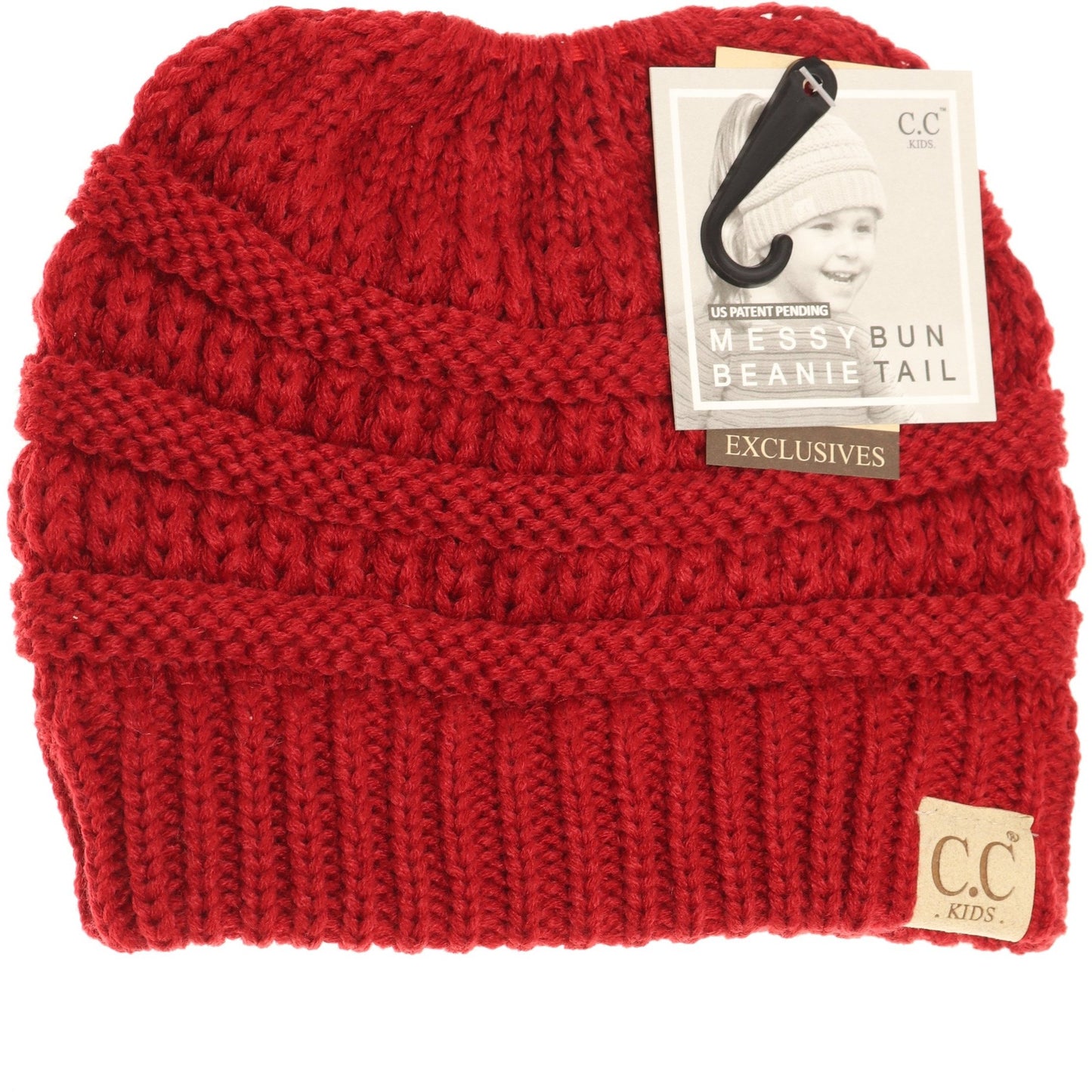 Kids CC Beanie-Messy Bun