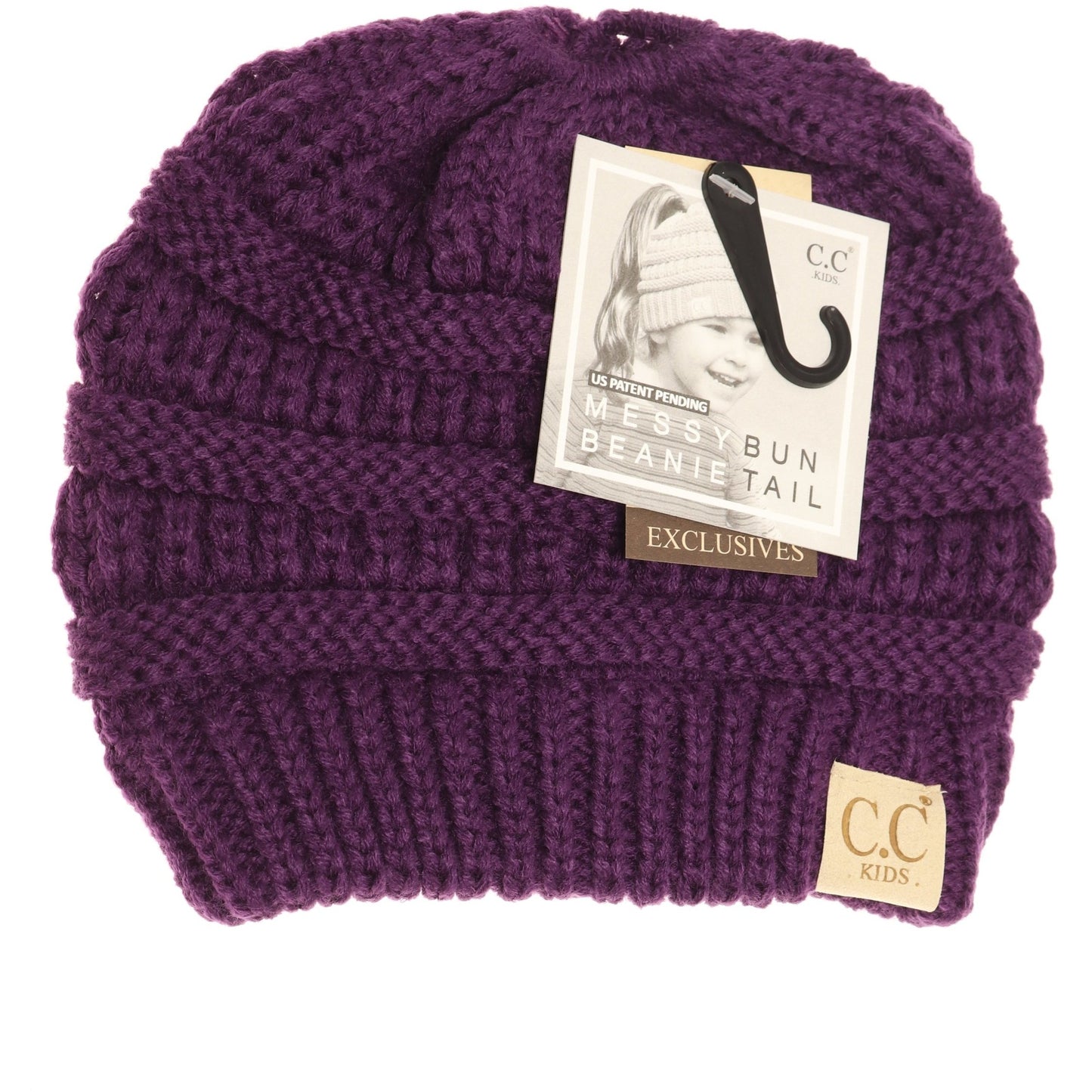 Kids CC Beanie-Messy Bun