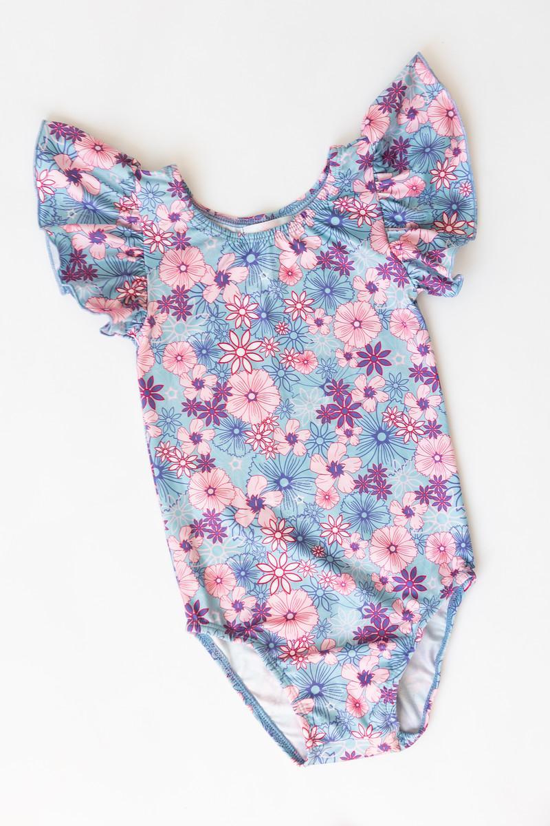 Love Blooms Flutter Sleeve Leotard