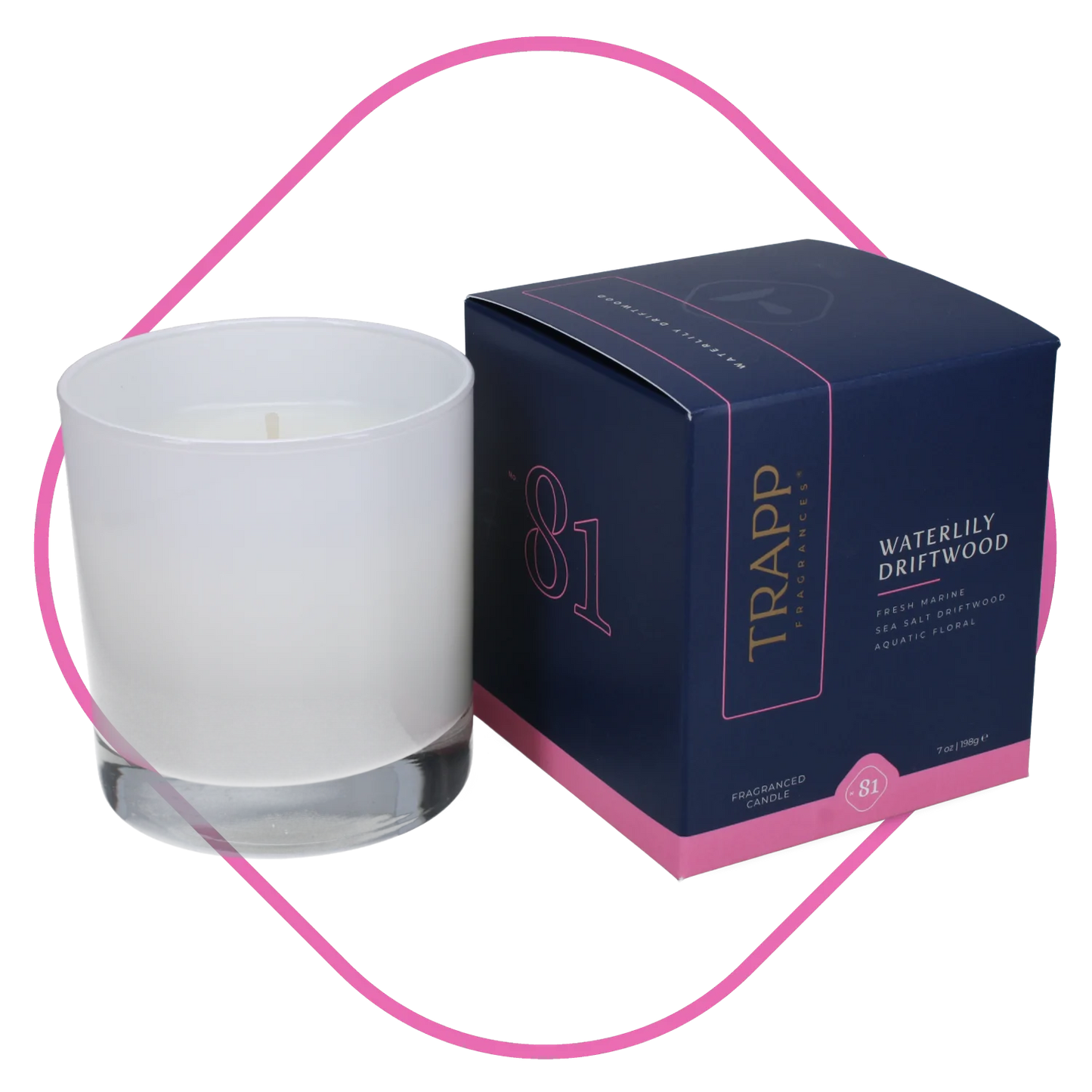 No. 81 Waterlily Driftwood 7 oz. Candle in Signature Box