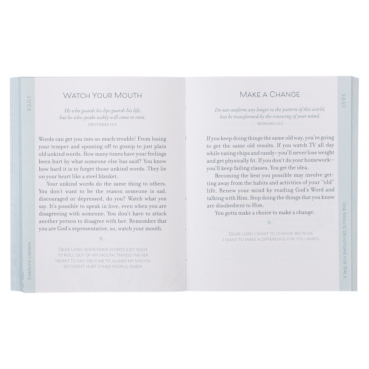 One Minute Devotions for Girls