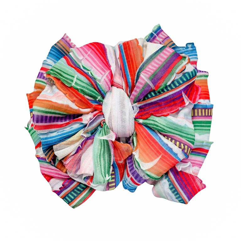 serape ruffled headband