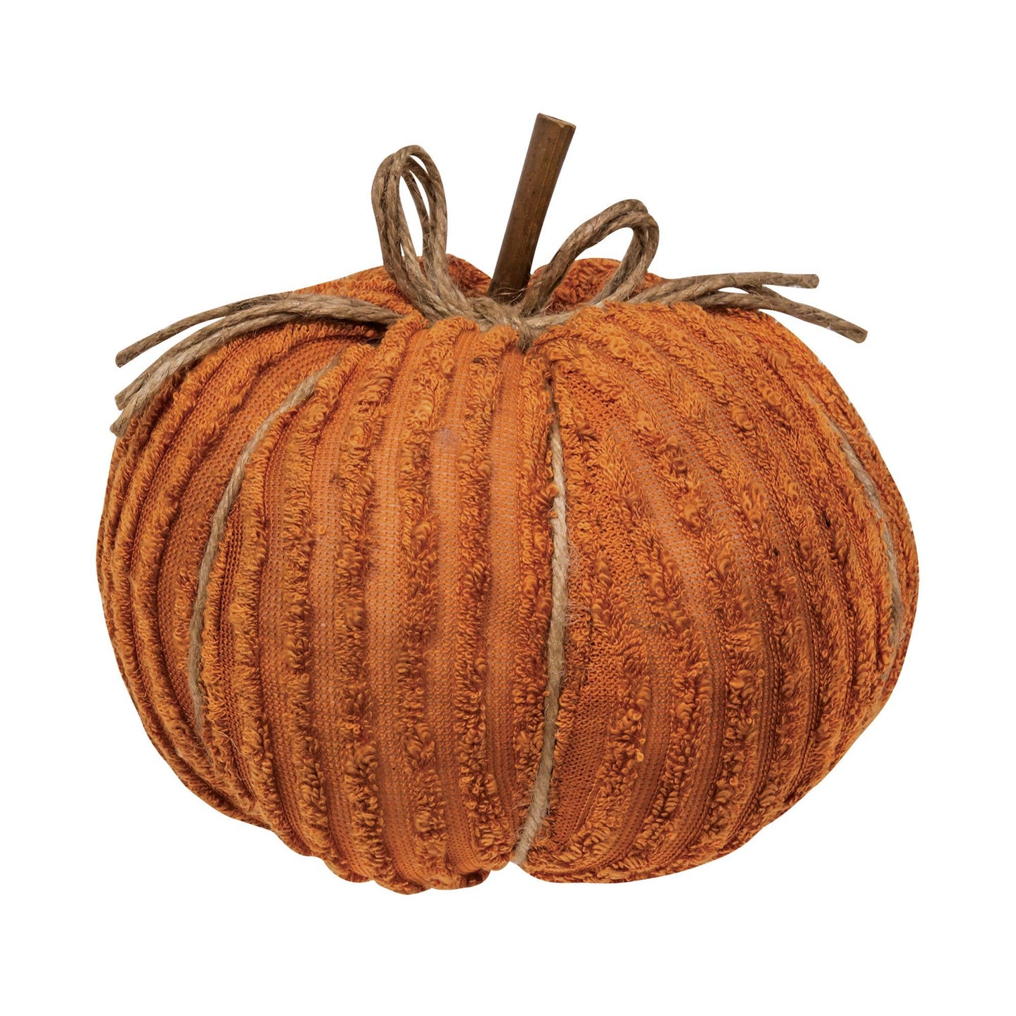 Orange Chenille Pumpkin 8"