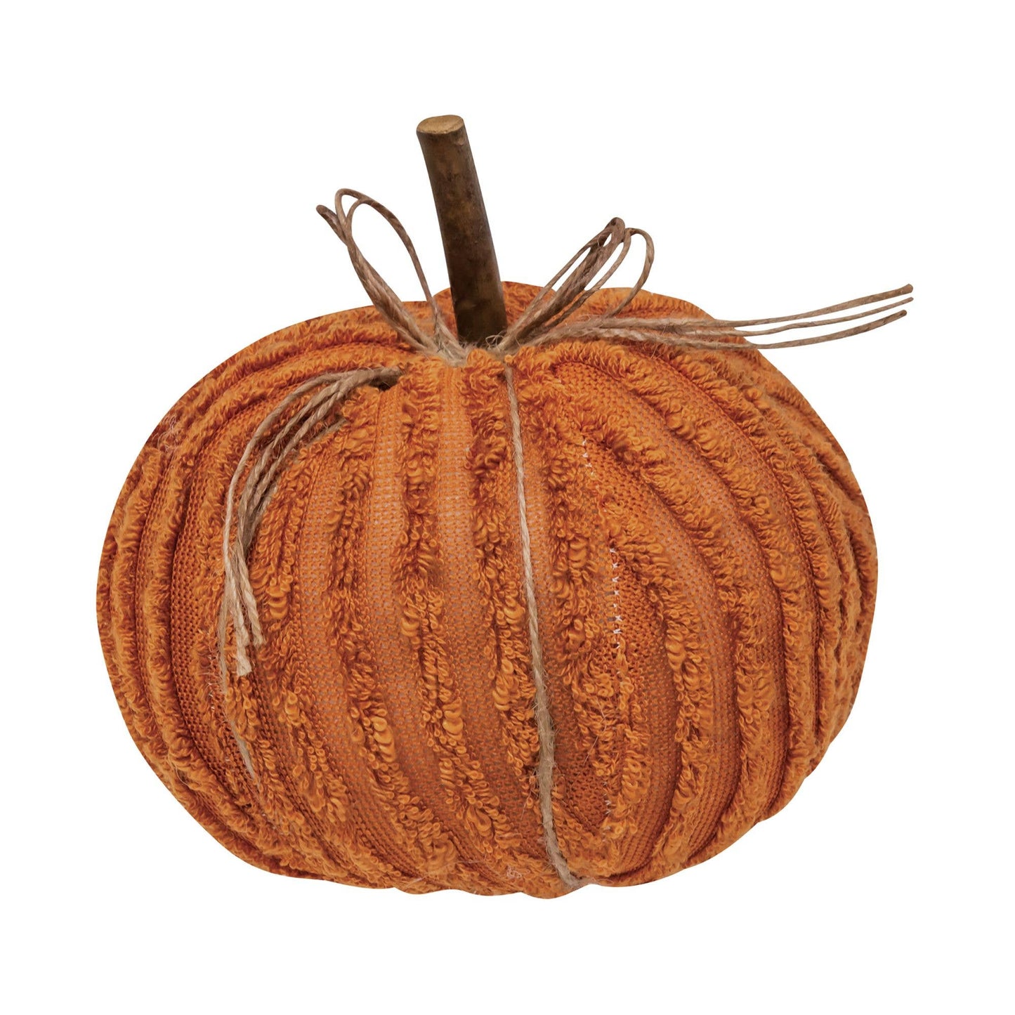 Orange Chenille Pumpkin 6"