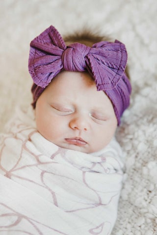 Sugar Plum cable knit head wrap