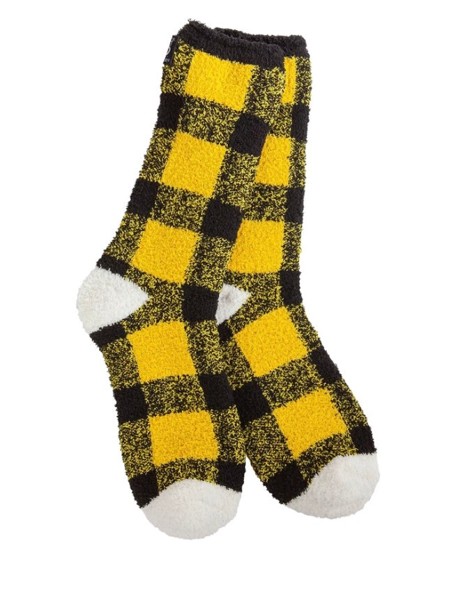 Black and White Checker Socks