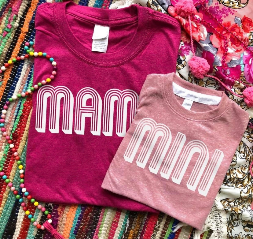 mini kids tee pink