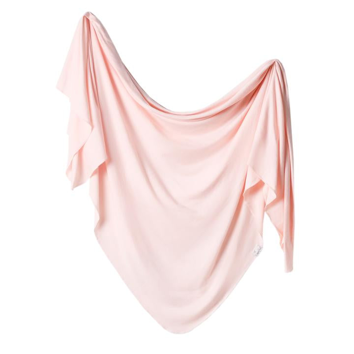 Copper pearl knit swaddle blanket